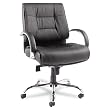 Ravino Big & Tall Series Mid-Back Swivel/Tilt Leather Chair, Black