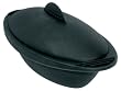 Orka Personal 20-Ounce Oval Steamer, Black