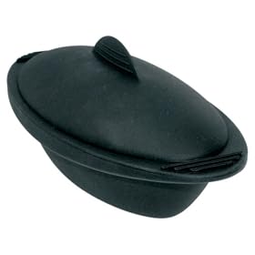 Orka Personal 20-Ounce Oval Steamer, Black