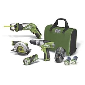 PowerSmith Maglithion ML4PCCK2 12-Volt Lithium-Ion Compact 4-Tool Combo Kit by PowerSmith