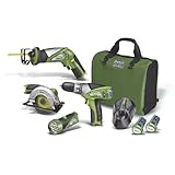 PowerSmith Maglithion ML4PCCK2 12-Volt Lithium-Ion Compact 4-Tool Combo Kit