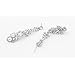 Waterfall Earrings-CIShop UltraSparkling Long Pearl earrings with Simulated Diamonds-Supper Beauty Silver Tone (Pearl Silver Tone)