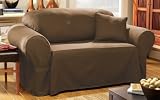 Maxwell Sofa Slipcover - Coffee