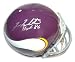 Autographed Fran Tarkenton Minnesota Vikings Throwback Proline Helmet Inscribed HOF 86