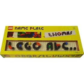 Lego Name Plate Letters Building System