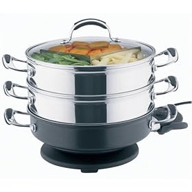 Prestige A La Carte Electric Non-stick Cook N Steam Multisteamer