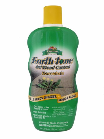 Espoma Organic Earth-Tone 4-In-1 Weed Control - 16 oz Concentrate #WCC16