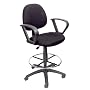 Boss Drafting Stools W/Footring And Loop Arms Black
