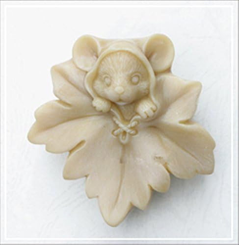 SDONG Mouse on Leaf S301 Craft Art Silicone Soap mold Craft Molds DIY Handmade soap molds