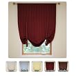 Roll-Up Shade Hotel Stripe Insulated Thermal Blackout Window Shade 63"L-BURGANDY