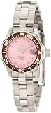 Invicta Women's 11443 Pro Diver Mini Pink Dial Stainless Steel Watch