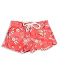 Verona - Little Girls Board Short, Multi Colored Flowers