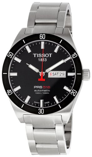 Tissot Men's T0444302105100 PRS 516 Black Day Date Dial Watch