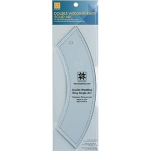 EZ Quilting Acryl-Vorlage in Bogenform für Doppel-Ehering-Design