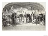 Diplomatic Conference at Canton Stretched Canvas Poster Print