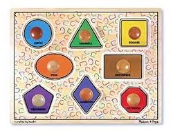 MELISSA & DOUG LARGE SHAPES JUMBO PUZZLE