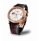 Blancpain Leman Dual Time Zone Rose Gold Mens Watch 2860-3642-53B by Blancpain