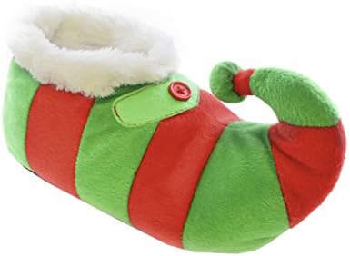 Slumberz Childrens Boys/Girls Christmas Elf Slippers Plush Upper 1-2