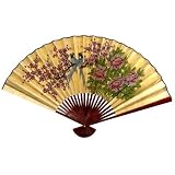 30 x 48 Love Birds Wall Fan in Gold Leaf