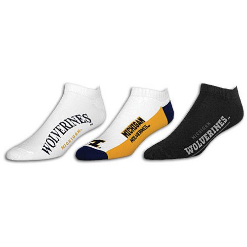 Michigan For Bare Feet Men's 3 Pack Arch Socks