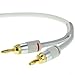 Mediabridge 16AWG ULTRA Series Speaker Cable with Dual Gold Plated Banana Tips (18 Feet) - CL2 Rated - High Strand Count Copper (OFC) Construction - White [New and Improved Version] (Part# SWT-18W )