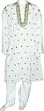 Casual Dress Men Cotton Clothing Embroidered Kurta Pajama Long Sleeve Size L (gkp432)
