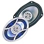 Car 6"x9" 4 way 350W Speakers with LED Grille - Pair