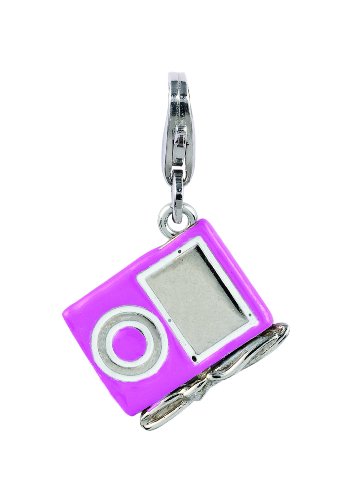 Amore & Baci Charming Life Silver Pink Ipod Charm - Fits On Thomas Sabo Giorgio Martello and Ti Sento