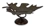 23" Autumn Leaf & Chickadee Table Top Decorative Accent