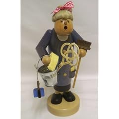 KWO NEUHEIT 2006 Deko RM Die D�nnen Putzfee 26 cm, R�ucherfigur, R�ucherm�nnchen, Tischdekoration, Tischdeko, Tisch, Tafel, Fr�hling, Fr�hjahr, Sommer, Dekoration, Deko, Geschenk Muttertag, Valentinstag, Hochzeit, Geburtstag, echt erzgebirgische Volkskunst, Holzkunst, original Erzgebirge und Handarbeit