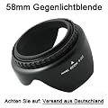 58mm Blume Gegenlichtblende f�r Canon EFS 55-250mm, EF 70-300mm f/4.5-6 IS, EF 75-300mm Objektiv
