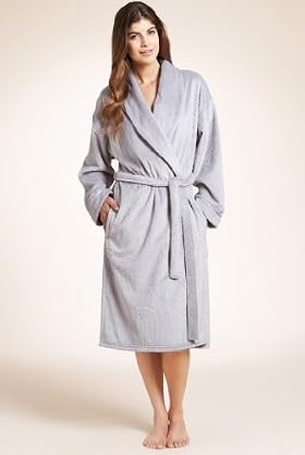 Shawl Collar Paisley Print Dressing Gown Shawl Collar Paisley Print Dressing Gown