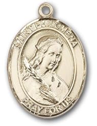 12K Gold-Filled St. Philomena Medal