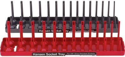 Hansen GlobalJUMBO Socket Trays - 3/8in. Drive Sizes, 2-Pc. Set