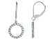 Diamond Circle Drop Earrings 1/4 Carat (ctw) in White Gold