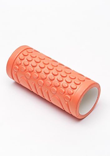 LiveUp Fitness Grid Tech Athletic Massaging Yoga Roller (Orange)
