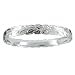 Hawaiian Heirloom Jewelry Sterling Silver Flower and Maile Leaf Bracelet - 8