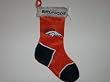 DENVER BRONCOS 17" PLUSH CHRISTMAS STOCKING with Team Logo & Team Colors