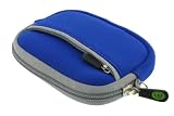 Neoprene Sleeve Case (Dark Blue) for Casio Exilim EX-Z80 Digital Camera Blue