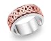14K Rose Gold Celtic Renaissance Wedding Band