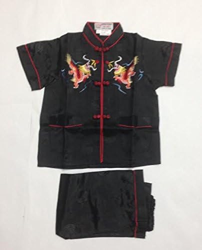 Black Dragon Asian Pajamas Size 10