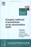 Congr�s national d'anesth�sie et de r�animation 2007