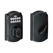 Schlage BE365VCAM716 Camelot Keypad Deadbolt, Aged Bronze