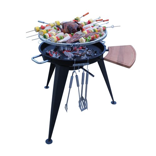 Barbecue à charbon Camanata - Acier - Noir