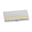Silver & Gold-plated Business Card Holder