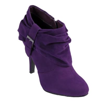 Hailey Jeans Co Womens Buckle Accent High Heel Bootie