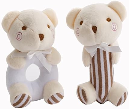 Wingkids Originals Soft Baby Rattles Plush Toys Stuffed Animal Toys 2 in 1 Bear Free Shipping 5"-6" High