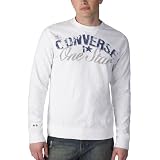 Converse® One Star® Slub Crewneck Long-Sleeve Tee - White