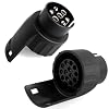 Anh�ngeradapter Kurzadapter Adapter von KFZ Fahrzeug 7 polig auf Anh�nger 13 polig Miniadapter