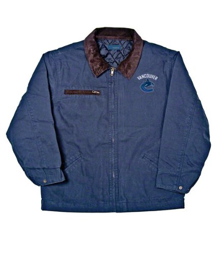 Vancouver Canucks Tradesman Canvas Quilted Jacket - Large